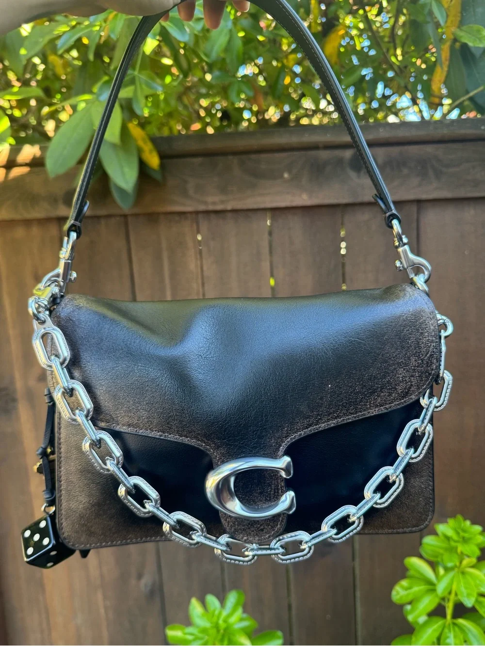 Coach Loved Leather Chain Tabby